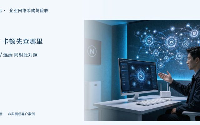 企业人员查看系统连接的AI场景示意，非真实客户排障记录