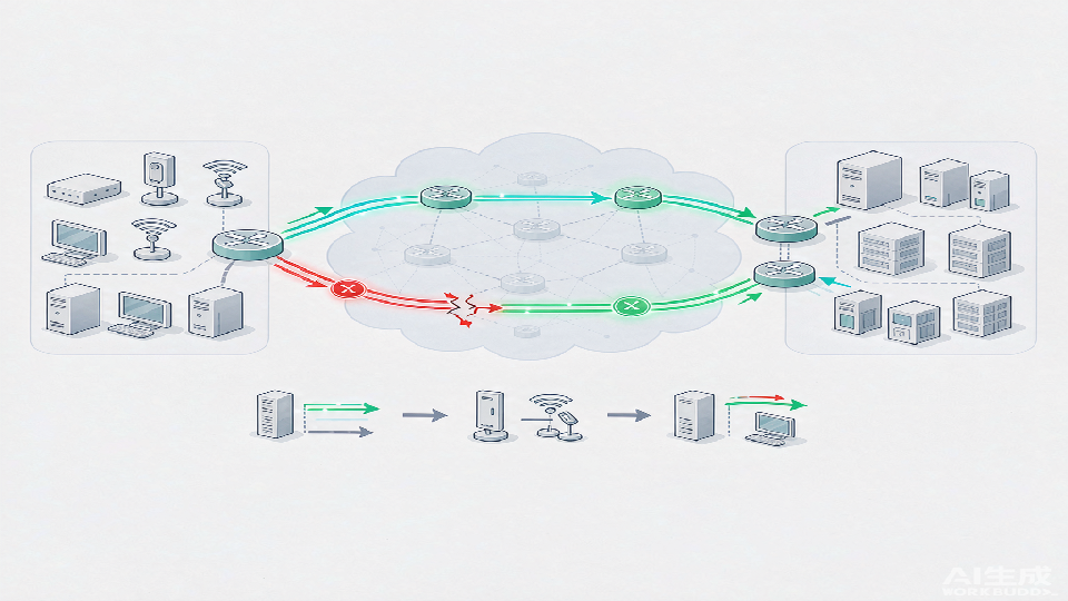 SD-WAN 主链路故障后自动切换到健康备用链路