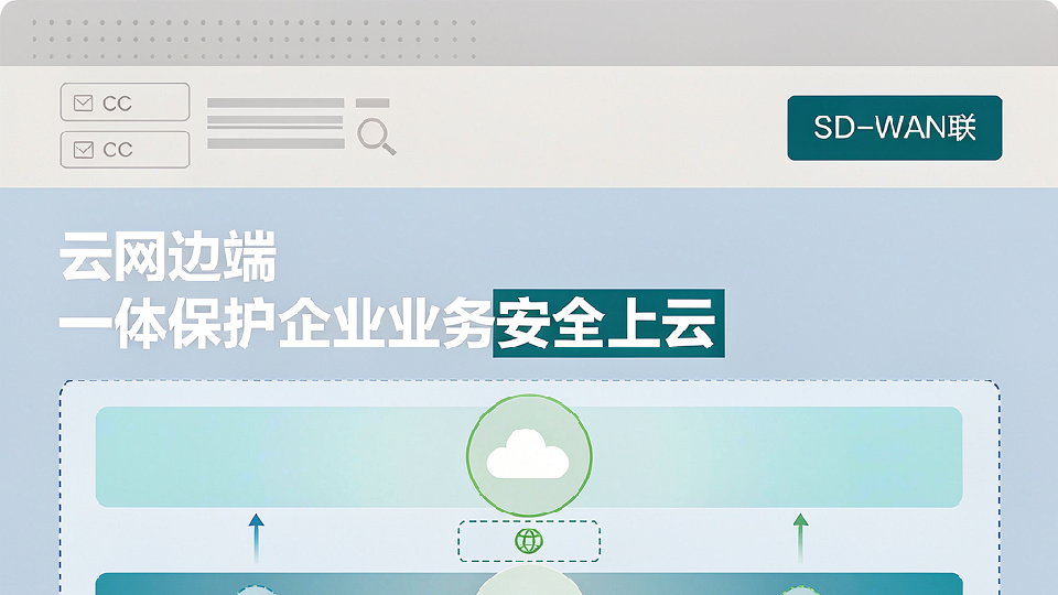 SD-WAN 数据面、控制面和管理面三层架构示意图