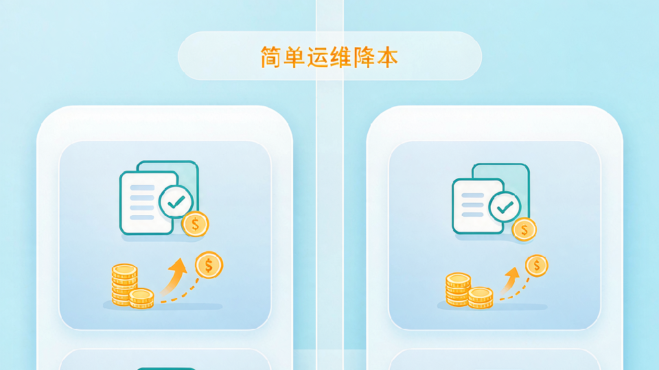 中小企业 SD-WAN 成本和运维投入的综合评估示意图